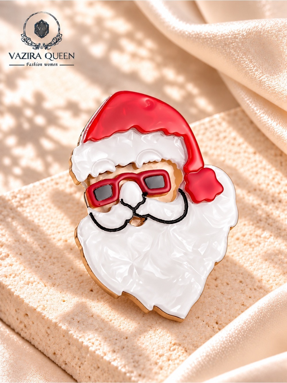 VQ Santa Claus Acrylic Brooch